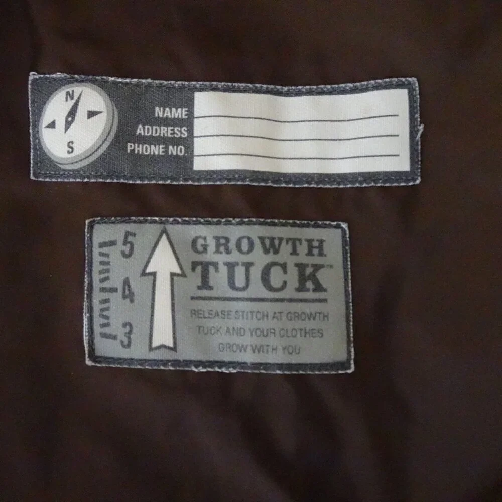 REI Full Zip Jacket Boys Size S Brown Hood Pockets Lined